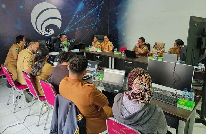 Dinas Sosial Kabupaten Kaimana Ikuti Pendampingan Admin Website OPD